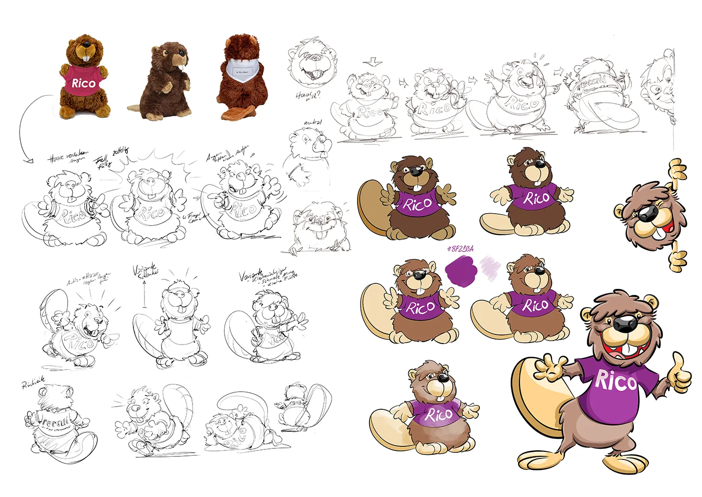 Rico character design process