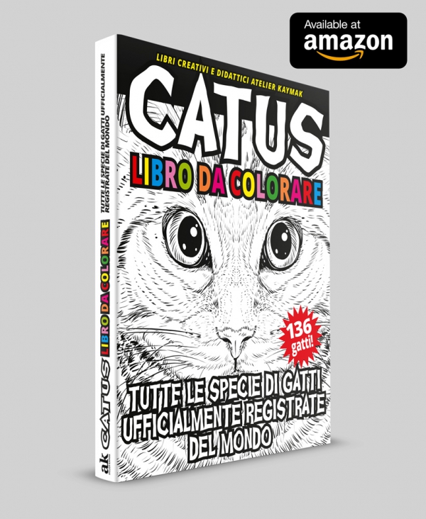 CATUS Libro da colorare -Tutte le specie di gatti ufficialmente registrate del mondo (Libri creativi e didattici Atelier Kaymak)