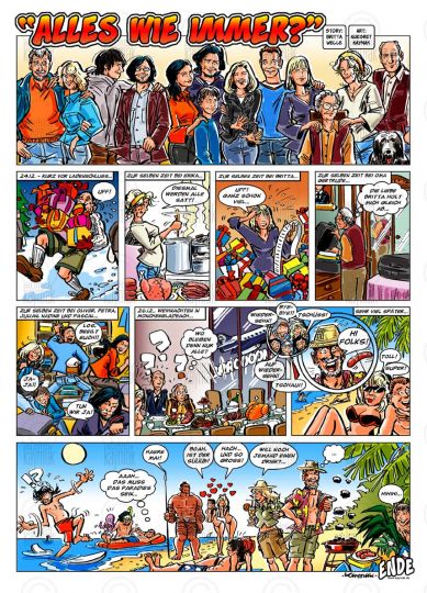 Werbung Comic Britta Wella
Keywords: Atelier Kaymak; Nuesret Kaymak; illustration ; illustrator; sketch artist; concept graphic; animator; digital artist; digital painting; commercial art; editorial art; narrative art; figureheads; mascots; storyboard; rough board; sequential art; line art;