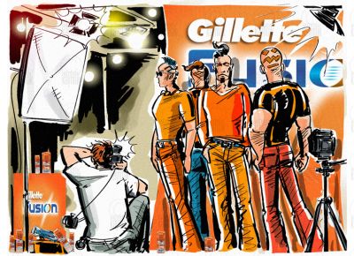 Gillette
Keywords: Atelier Kaymak; Nuesret Kaymak; illustration ; illustrator; sketch artist; concept graphic; animator; digital artist; digital painting; commercial art; editorial art; narrative art; figureheads; mascots; storyboard; rough board; sequential art; line art;