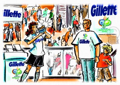 Gillette
Keywords: Atelier Kaymak; Nuesret Kaymak; illustration ; illustrator; sketch artist; concept graphic; animator; digital artist; digital painting; commercial art; editorial art; narrative art; figureheads; mascots; storyboard; rough board; sequential art; line art;